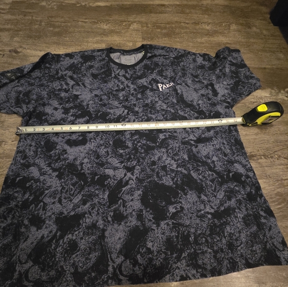 Unisex 2XL adidas Parley blue allover print tee HR6995 - Picture 9 of 9